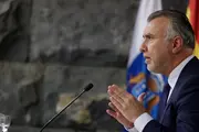 El presidente del Gobierno de Canarias, &Aacute;ngel V&iacute;ctor Torres, en la rueda de prensa tras la reuni&oacute;n extraordinaria del Consejo de Gobierno, este mi&eacute;rcoles