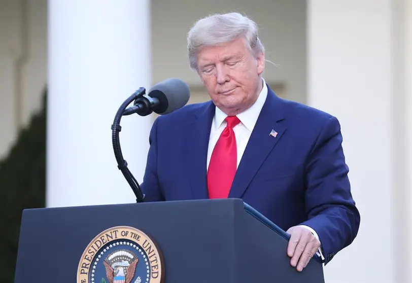 Donald Trump, en la Casa Blanca este martes. EFE