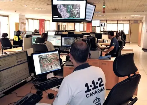 Sala operativa del Centro Coordinador de Emergencias y Seguridad (Cecoes) 1-1-2
GOBIERNO DE CANARIAS (Foto de ARCHIVO)