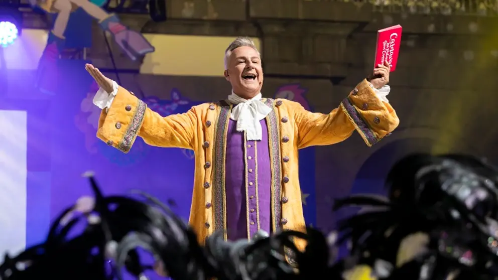 Las Palmas de Gran Canaria. Carnaval 2020.  Roberto Herrera pregonero del Carnaval de Las Palmas de Gran Canaria. Foto Quique Curbelo