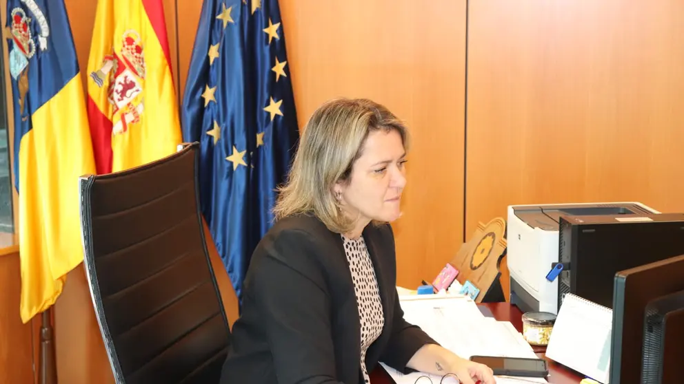 Imagen de la consejera de Agricultura, Ganader&iacute;a y Pesca del Gobierno de Canarias, Alicia Vanoostende