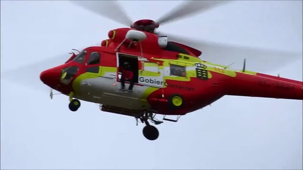 Helic&oacute;ptero del Grupo de Emergencias y Seguridad del Gobierno de Canarias. DC