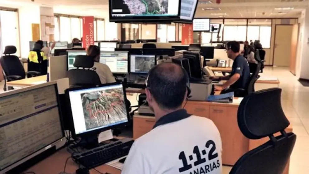 Sala operativa del Centro Coordinador de Emergencias y Seguridad (Cecoes) 1-1-2
GOBIERNO DE CANARIAS (Foto de ARCHIVO)
